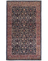 3x5 Oriental Navy Blue Persian Style Hand Knotted Wool Area Rug